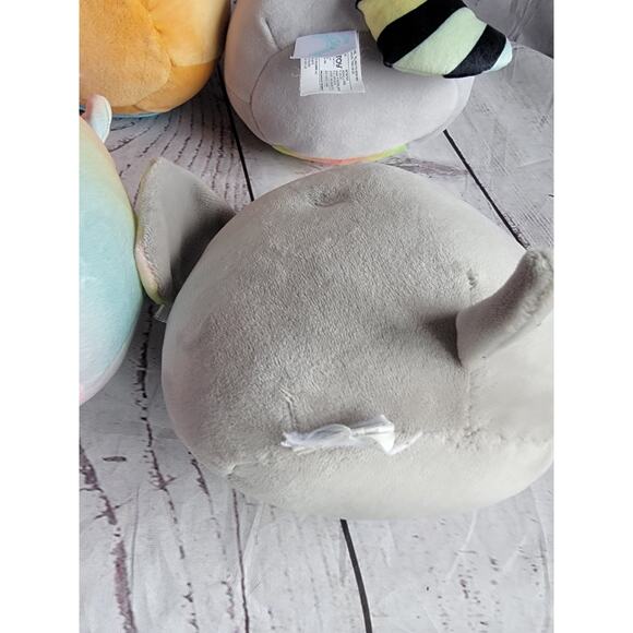 squishmallow Lot Of 8 5 Inch Plush Sting Ray Unicorn Zebra Elephant Cowpop Tart - Picture 8 of 9